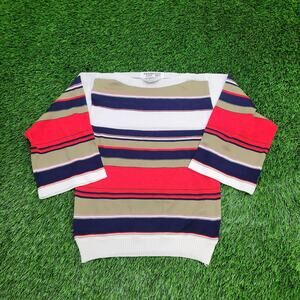 Vintage Joyce-Sportwear MOD Sweater Womens Small 17x22 Striped